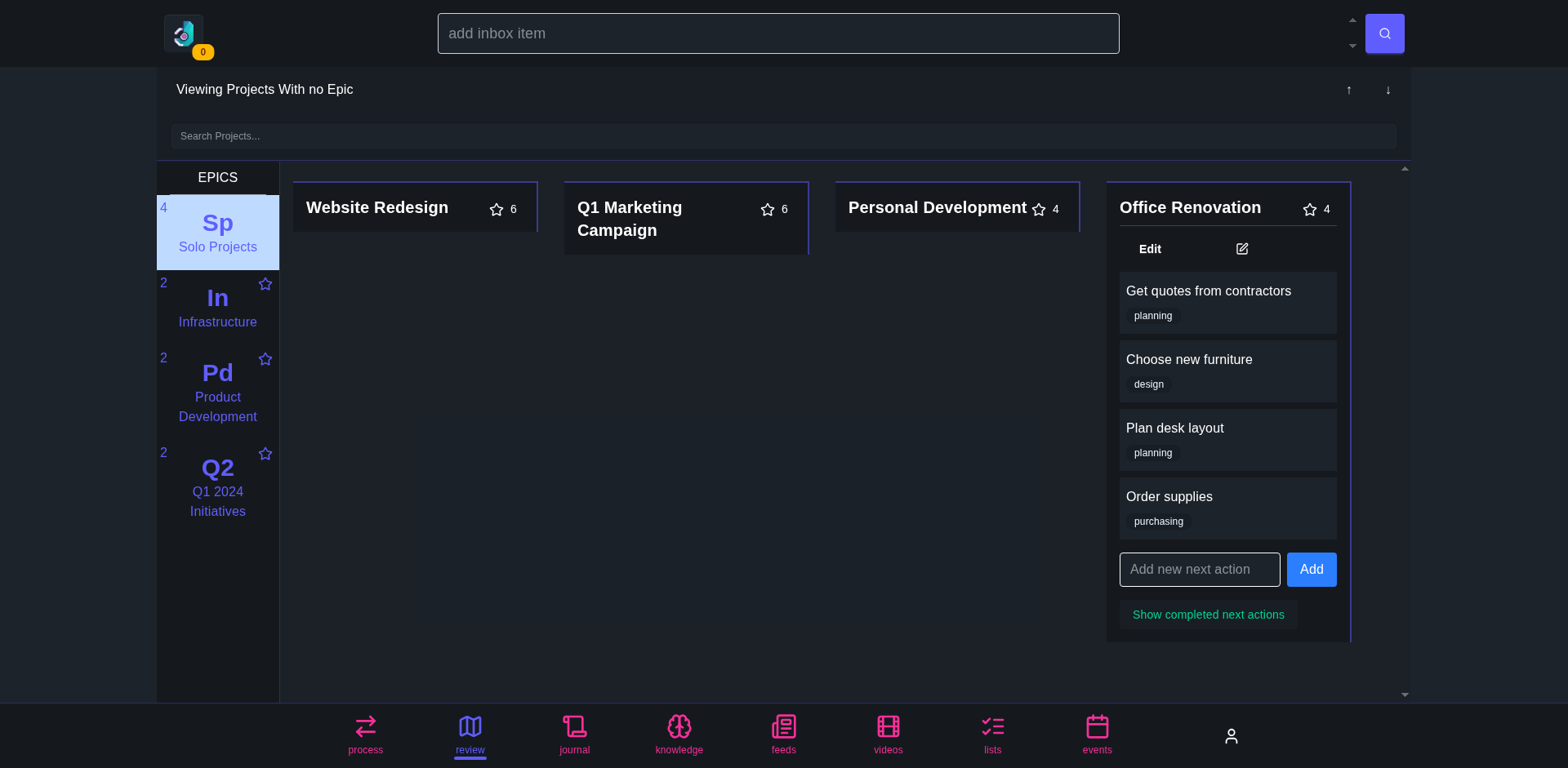 Review Project Expanded